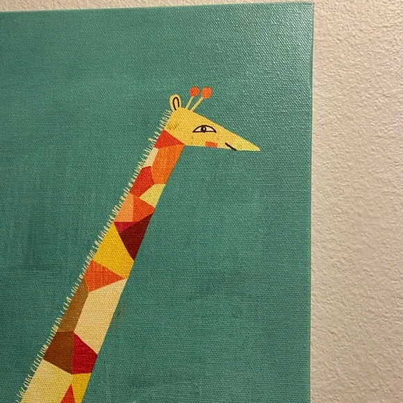 Oopsy Daisy too tall giraffe canvas art painting